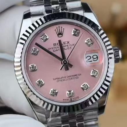 最新款arf廠女勞表  Rolex粉鑽日誌機械女表