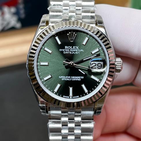最新款女勞表  Rolex綠日誌機械女表